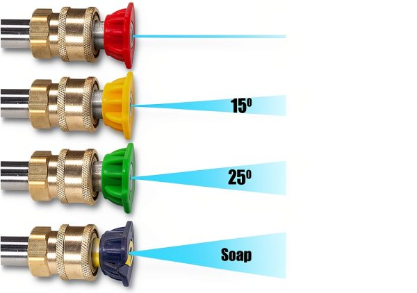 Tool Daily Pressure Washer Nozzle Brass Stainless Steel 4000-4