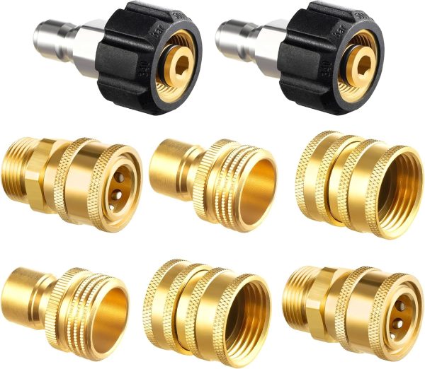 Twinkle Star Pressure Washer Couplers Brass Stainless Steel-0