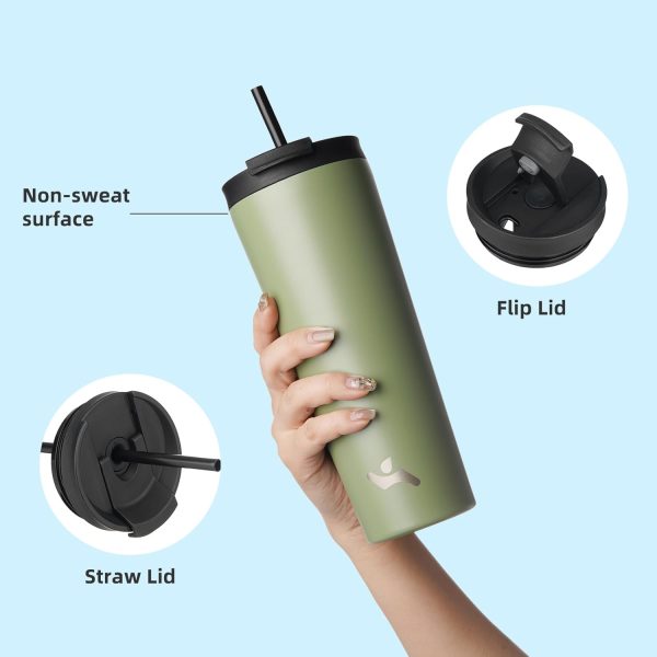 Konokyo Stainless Steel Tumbler Vacuum Insulated Spill Proof-3