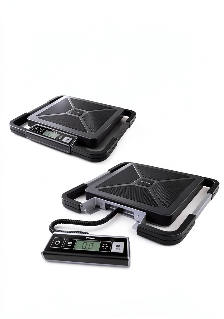 DYMO postal scale in a home office setting