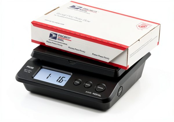 American Weigh Scales Black Digital Postal Scale-2