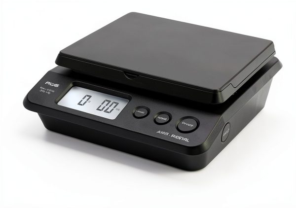 American Weigh Scales Black Digital Postal Scale-5