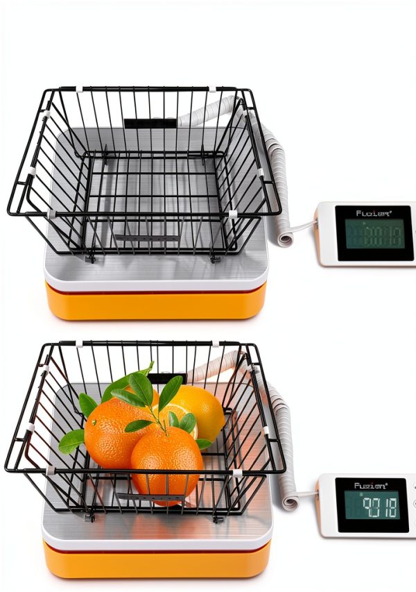 Fuzion Postal Scale 110lb Handheld Counter Scale Orange White-3