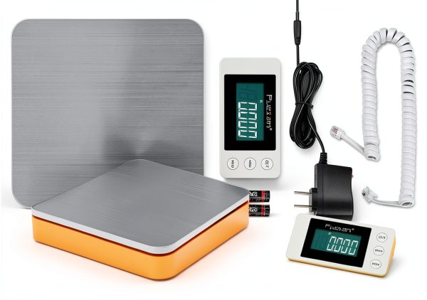 Fuzion Postal Scale 110lb Handheld Counter Scale Orange White-1