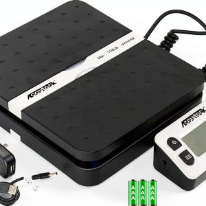 ACCUTECK Postal Scale Black Foldable Counter Scale Model W-8580-110-0