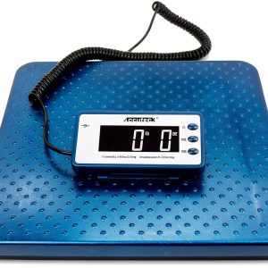 Floor Scale 440lb Metal Platform with LCD Display by Accuteck-0