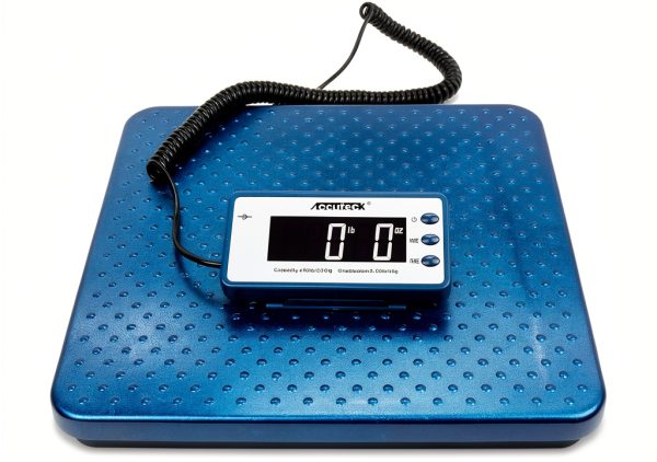 Floor Scale 440lb Metal Platform with LCD Display by Accuteck-0