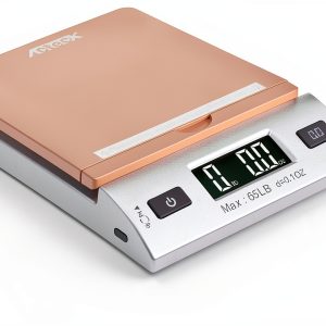 Postal Scale ACTECK A-CK65GS 65lb Gold/Silver LCD Counter Scale-0