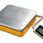 Fuzion Postal Scale 110lb Handheld Counter Scale Orange White-0