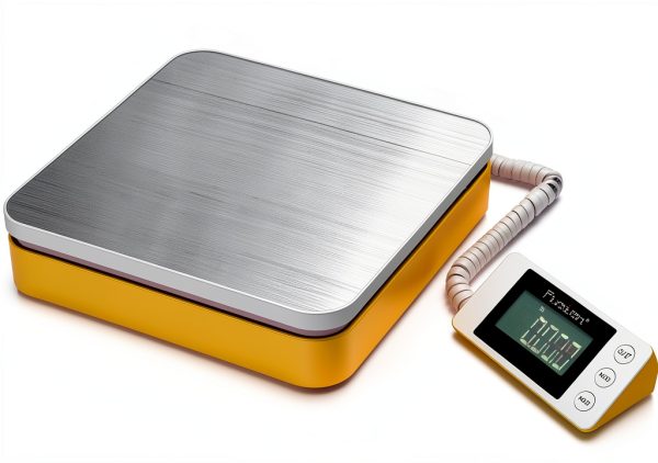 Fuzion Postal Scale 110lb Handheld Counter Scale Orange White-0