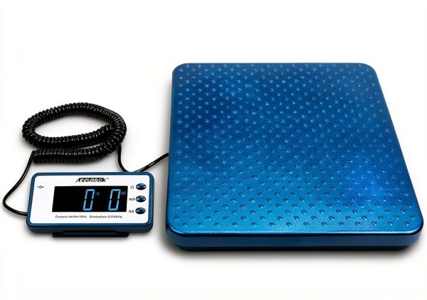 Floor Scale 440lb Metal Platform with LCD Display by Accuteck-2