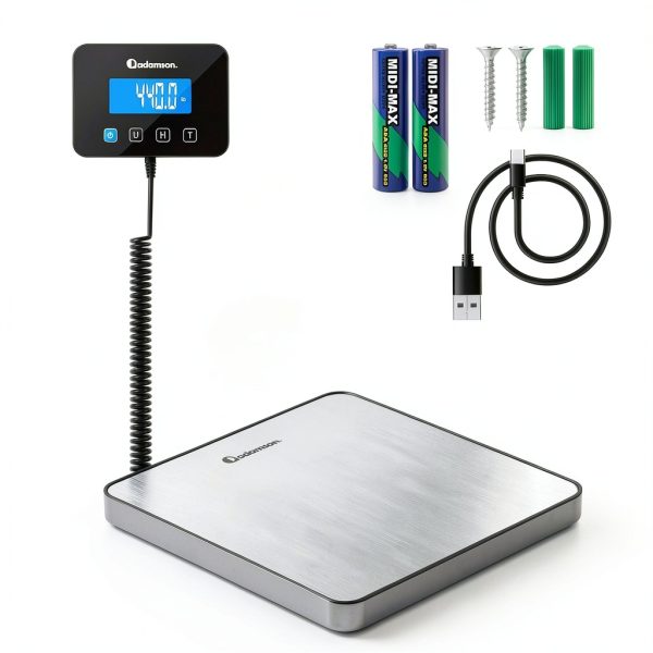 Postal Scale ScaleTech 440 lb Capacity Digital Scale with USB-C Power-0
