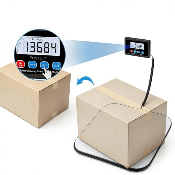 Postal Scale LiftX Digital 440lb Capacity Lightweight ABS Build-2