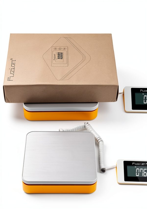 Fuzion Postal Scale 110lb Handheld Counter Scale Orange White-4