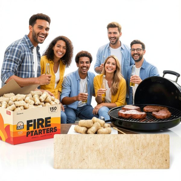 Moscow-Mix Fire Starter 150 PCS Natural Waterproof Wood Starters-2