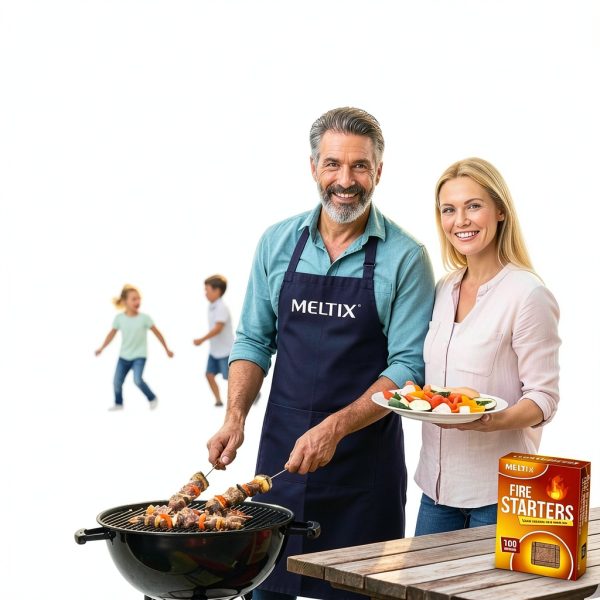 MELTIX Fire Starters 160 pcs Charcoal Starter Odorless Waterproof-6