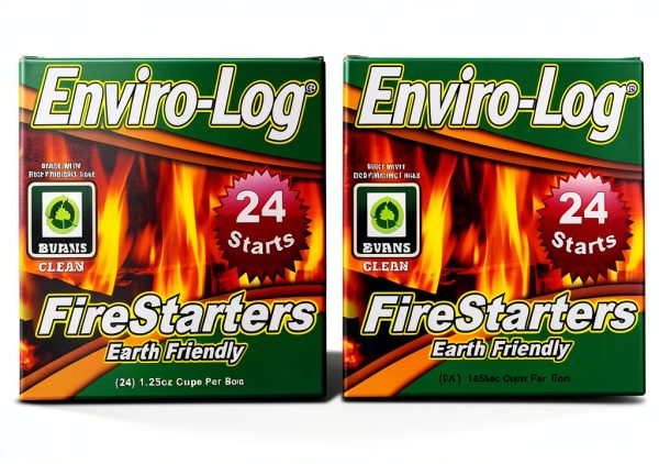 Enviro-Log Firestarters 2 Pack - 48 Starters for Fireplace & Fire Pit-0