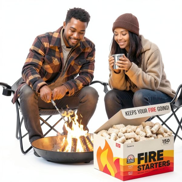 Moscow-Mix Fire Starter 150 PCS Natural Waterproof Wood Starters-1
