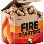 Moscow-Mix Fire Starter 75 pcs Natural Pine Wood for Grill & Campfire-0