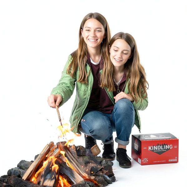 Kindling Wood 10lb Fire Starters North Woods Natural Charcoal Pack-6