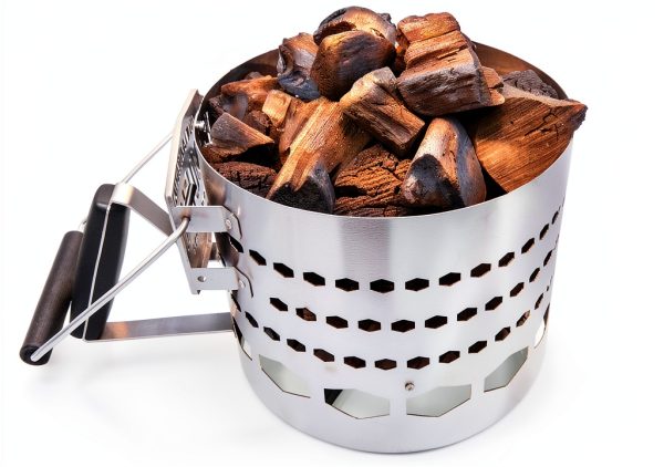 Charcoal Starter Oklahoma Joe's Halftime XL Stainless Steel Briquette-0