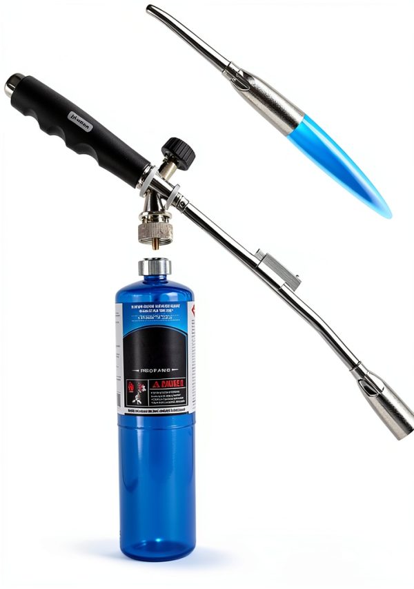 Grill Torch JJGeorge Charcoal Starter Red Alloy Steel 14oz Propane-0