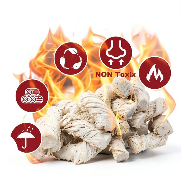 Fire Starters 100pcs Wax – WowHaoHuo Charcoal Starter for BBQ-2
