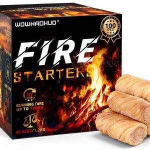 Fire Starters 100pcs Wax – WowHaoHuo Charcoal Starter for BBQ-0