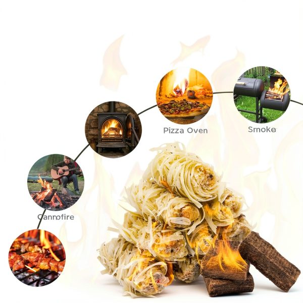 Fire Starters MEKER Natural Eco-Friendly Charcoal Starter Pack 16-4