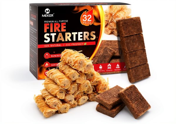Fire Starters MEKER Natural Eco-Friendly Charcoal Starter Pack 16-0