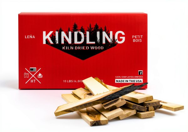 Kindling Wood 10lb Fire Starters North Woods Natural Charcoal Pack-1