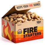 Moscow-Mix Fire Starter 150 PCS Natural Waterproof Wood Starters-0