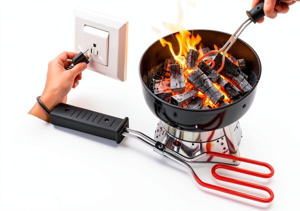 Electric Charcoal Starter 650W Suotuo Stainless Steel 304 25‑Inch Cord-3