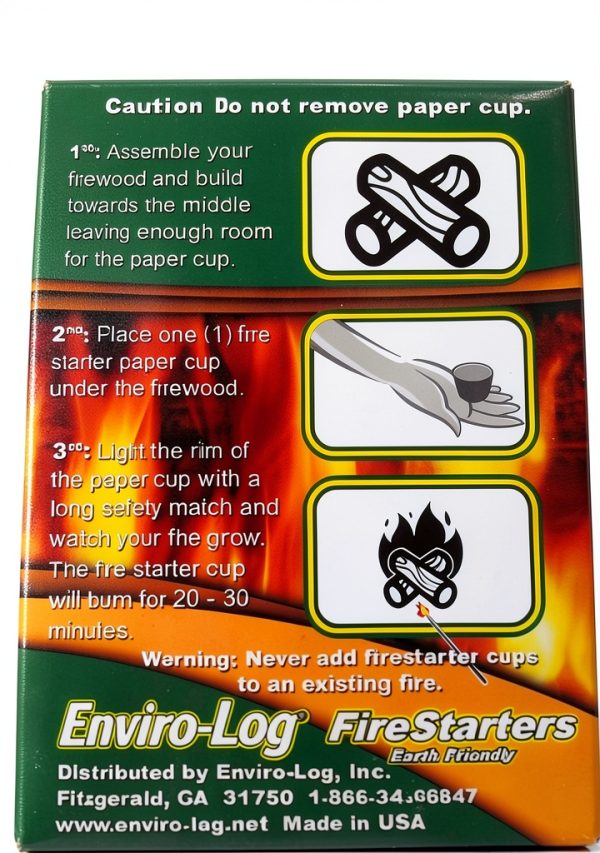 Enviro-Log Firestarters 2 Pack - 48 Starters for Fireplace & Fire Pit-1