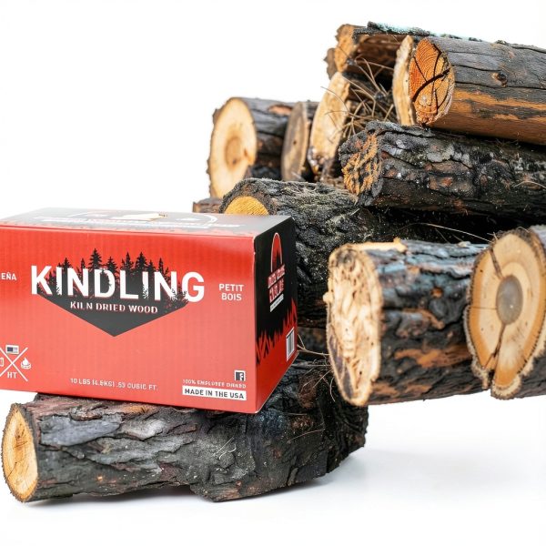 Kindling Wood 10lb Fire Starters North Woods Natural Charcoal Pack-5