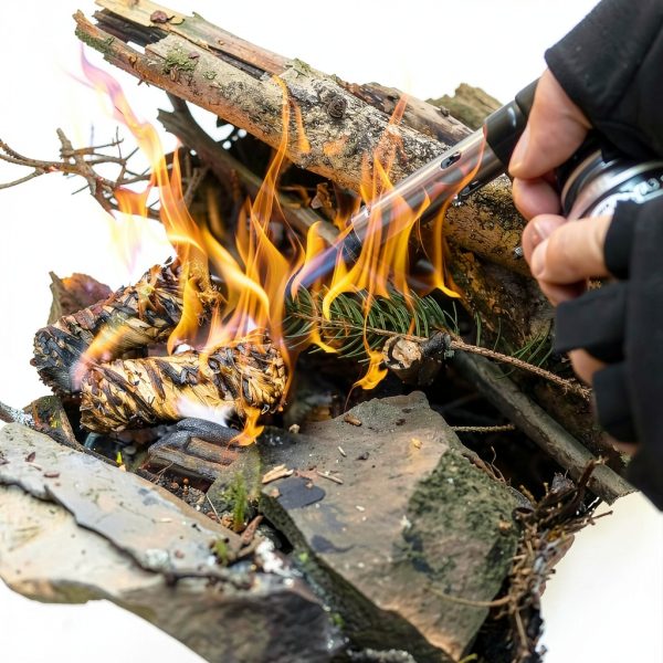 Fire Starters FYSFLYA 110 PCS Campfire Grill BBQ Waterproof Natural-5