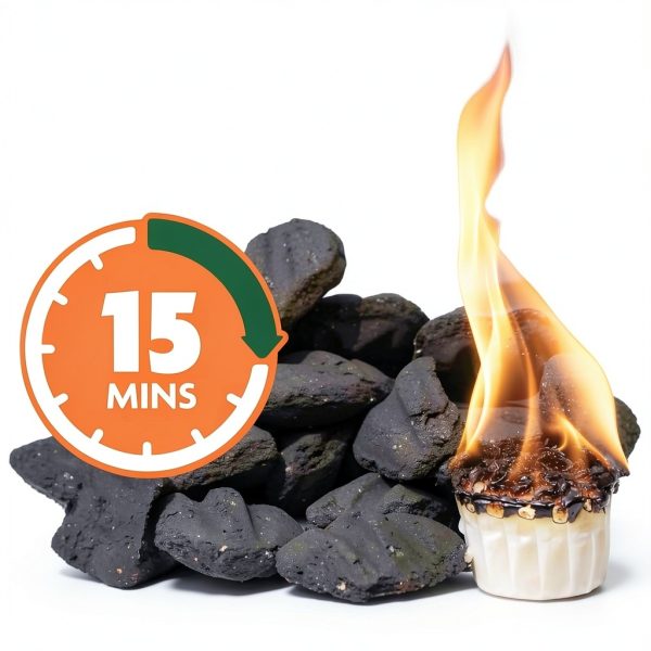 Fire Starter Pods Superior Trading 50-Pod- 15-20 Min Burn, Brown, 3 lb-3