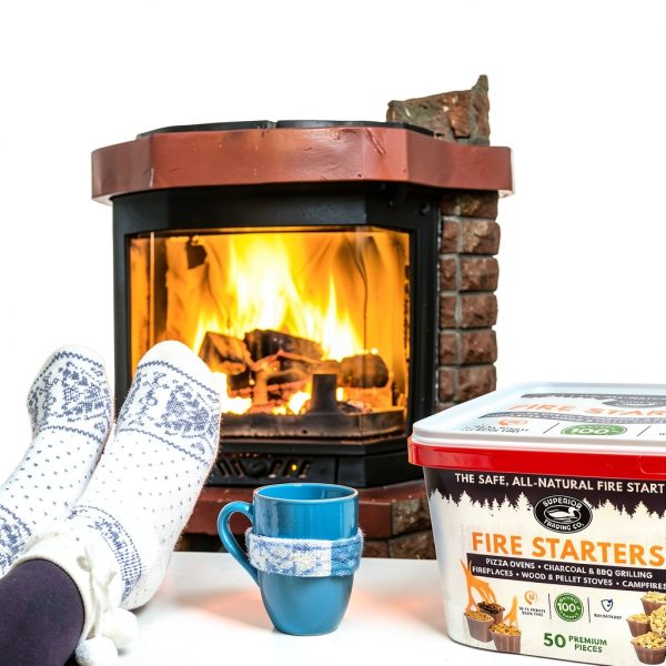 Fire Starter Pods Superior Trading 50-Pod- 15-20 Min Burn, Brown, 3 lb-4