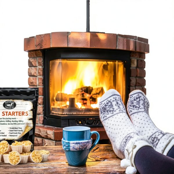 Superior Trading Fire Starter Pods in Resealable Packs - Fire Starters for Campfires, BBQ, Grill, Pit, Wood Stove & Charcoal Starter, 15-20-Min Burn, 30 Extra Large Pods, USA Made, Brown, 3.2 Lbs-4