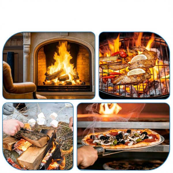 150 PCS Fire Starter for Fireplace, Waterproof - Natural Fire Starters, for BBQ, Pizza Oven, Fire-Pit, Campfires, Camping Charcoal Starter, Quick Light Wood Charcoal Firestarter-6