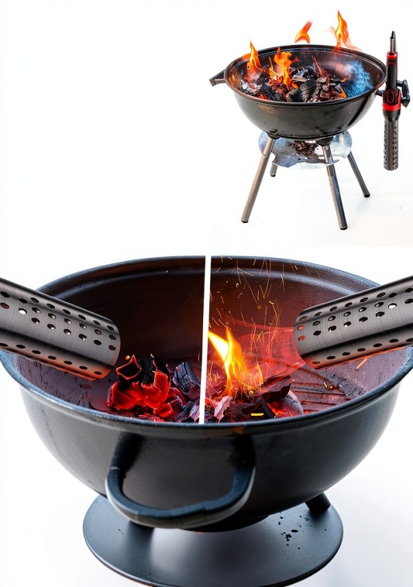 1500W Electric Charcoal Starter EZUVITA 10ft Cable with Air Blower-2
